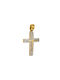 Daskalakis Damen Gold Kreuz 14K