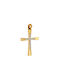 Daskalakis Damen Gold Kreuz 14K