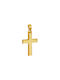 Daskalakis Herren Gold Kreuz 14K