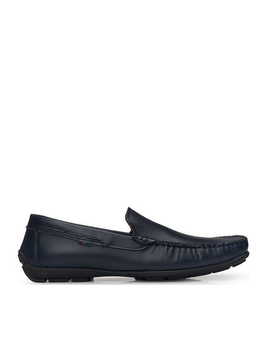 Antonio Shoes Δερμάτινα Ανδρικά Μοκασίνια Navy ...