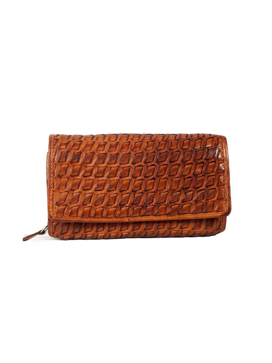 Hill Burry Large Leather Women's Wallet with RFID Brown