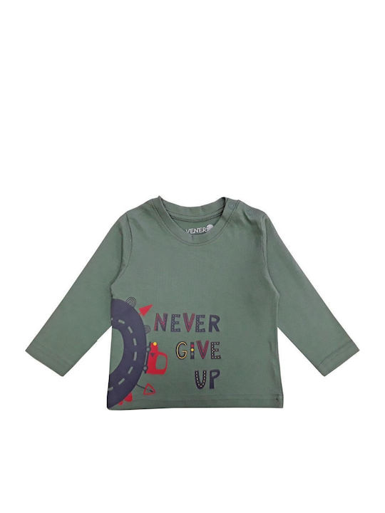 Venere Παιδική Μπλούζα Μακρυμάνικη Dark Green N...