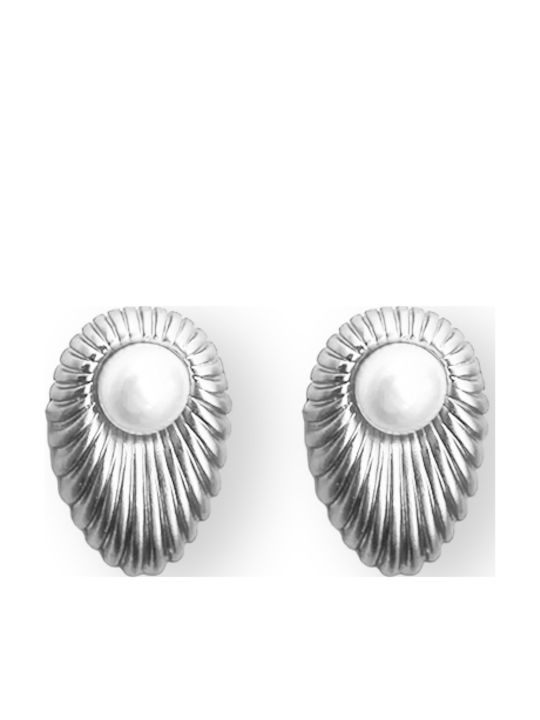 Kloxx Earrings made of Steel with Pearls