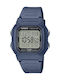 Casio Ψηφιακό Ανδρικό Ρολόι 37mm Χρονογράφος Μπαταρίας με Μπλε Καουτσούκ Λουράκι