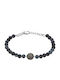 Diesel Herren Armband aus Stahl mit Perlen