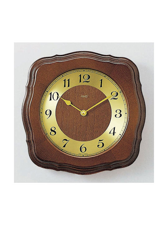 AMS Wall Clock Gold