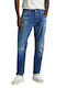 Men's Jeans Pants with Regular Tapered Fit Blue