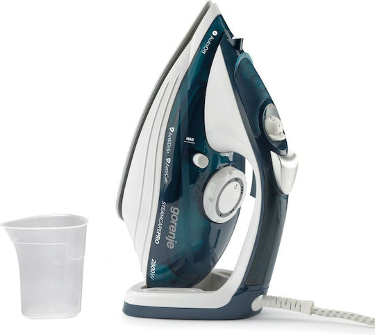 Gorenje Steam Iron 2800W with Ceramic Plate and Continuous Steam Supply 100g/min