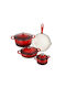Carl Schmidt Sohn Cookware Set of Cast Aluminum with Enamel Coating 4pcs