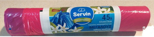 Servin Σακούλες Απορριμάτων Χωρητικότητας 45lt με Κορδόνι 52x75cm 10τμχ