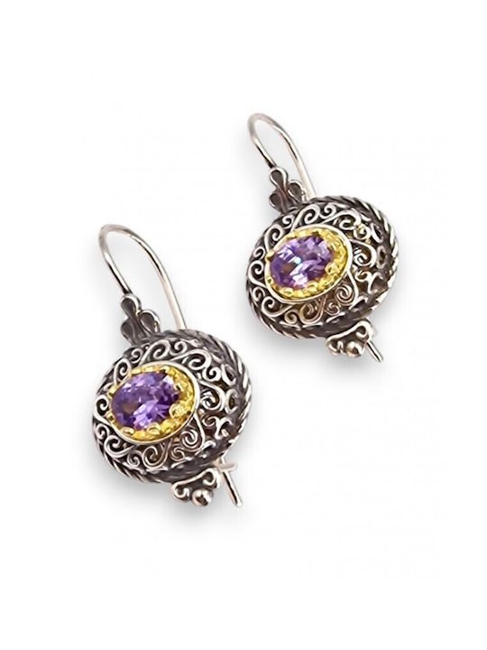 Earrings made of Silver Gold Plated