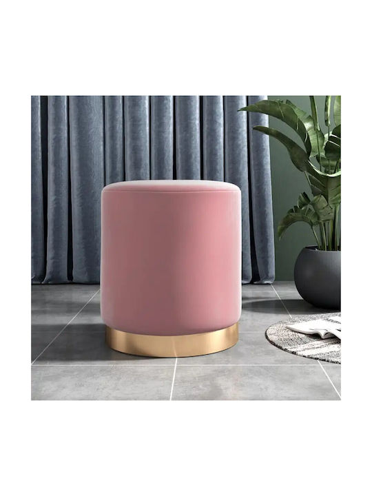 Stool For Living Room Metallic Pink