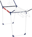 Leifheit Aluminum Folding Floor Clothes Drying Rack with Hanging Length 20m