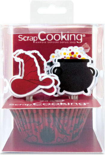 Scrap Cooking Φορμάκια για Cupcakes για Party Halloween 24τμχ