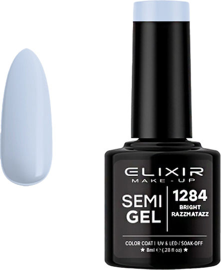 Elixir Semi Semipermanent Lac de Unghii bright razzmatazz no1284 8ml 1buc