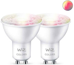 WiZ Smart LED Bulbs for Socket GU10 and Shape PAR16 RGB 345lm 2pcs