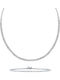 Kiriakos Gofas Set with Necklace & Bracelet from White Gold 14K with Stones