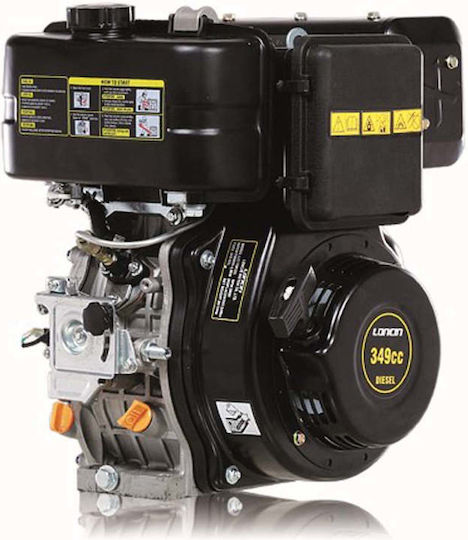 Loncin Motor diesel 349cc 6.7hp Ax Orizontal cu Con și Demaror