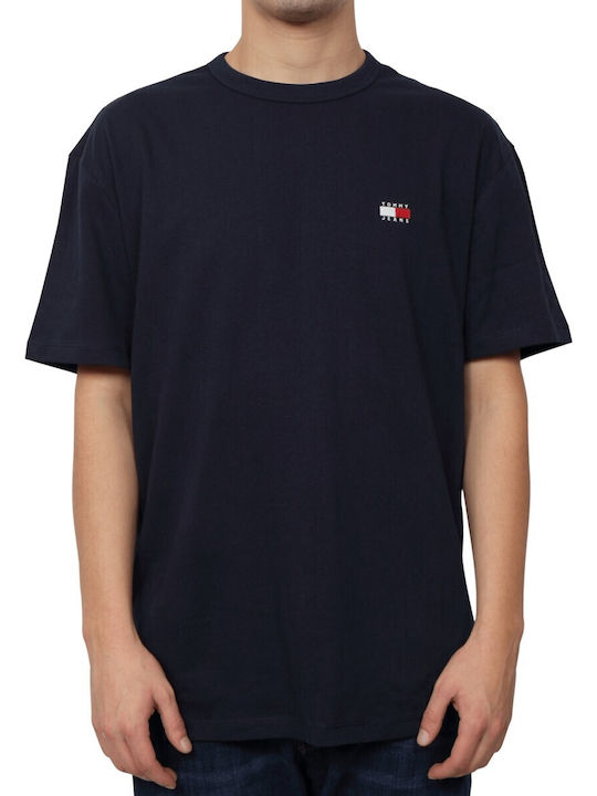 Tommy Hilfiger T-shirt Bărbătesc cu Mânecă Scurtă Albastru marin