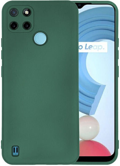 Back Cover Σιλικόνης Πράσινο (Realme C21Y, Realme C25Y)