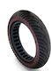 Solid Tire 8.5'' with Red Dots for Xiaomi Scooter Tire for Electric Scooter Xiaomi in Red Color 1350