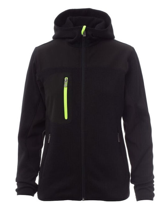 Payper Trip Lady Arbeitsjacke Softshell mit Kapuze Schwarz