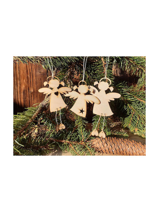 Grawnet Christmas Angel Ornament 8x7.5cm 3pcs