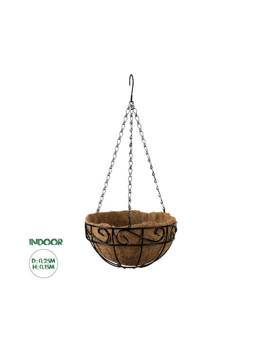 GloboStar Oală pentru plante Maro 25x25x15cm