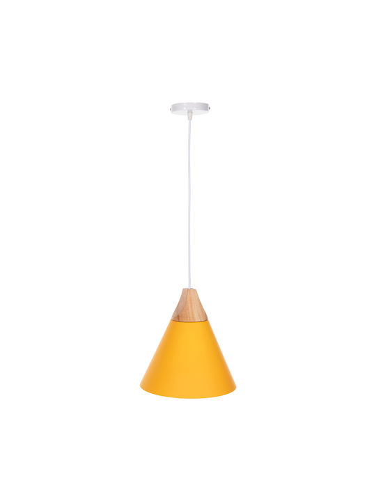 HomeMarkt Hängende Deckenleuchte Einfaches Licht Glocke für Fassung E27 Gelb
