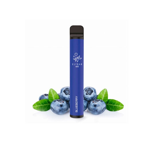 Elf Bar 600 Disposable Electronic Cigarette 600 Puffs Blueberry 20ml 20mg