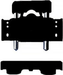 Cal Cobra Lock for Sliding Aluminum Doors Black