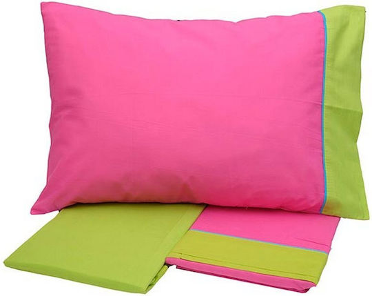 Sunshine Cotton Feelings Εμπριμέ Σετ Μονό 3τμχ 160x260εκ. Fuchsia Sunshine Cotton Feelings Εμπριμέ Σετ Μονό 3τμχ 160x260εκ. Fuchsia