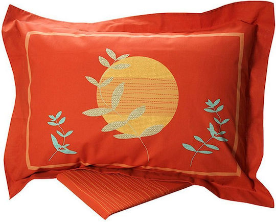 Sunshine Set Single 3buc 160x260cm Cotton Feelings Imprimat Cărămidă
