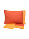 Sunshine Sheet Sets Single 160x260cm. Cotton Feelings Printed Orange 3pcs
