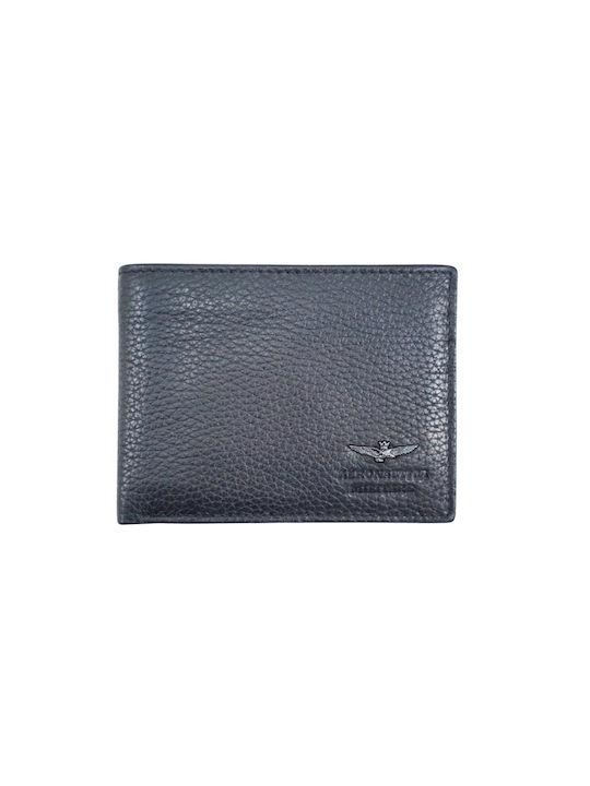 Aeronautica Militare Men's Leather Wallet with RFID Black