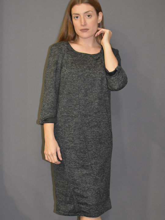 Karina Mini Kleid Gestrickt Grey.