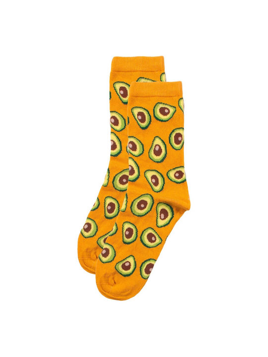 Crazy Socks Femei Șosete Yellow 1Pachet