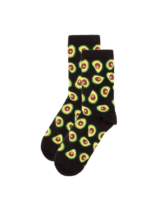 Crazy Socks Дамски Чорапи Black 1Пакет