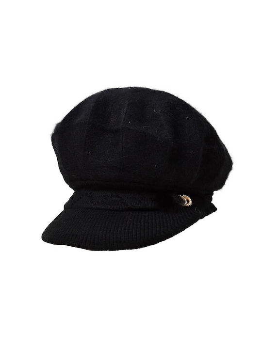 Potre Γυναικείο Πλεκτό Καπέλο Μαύρο