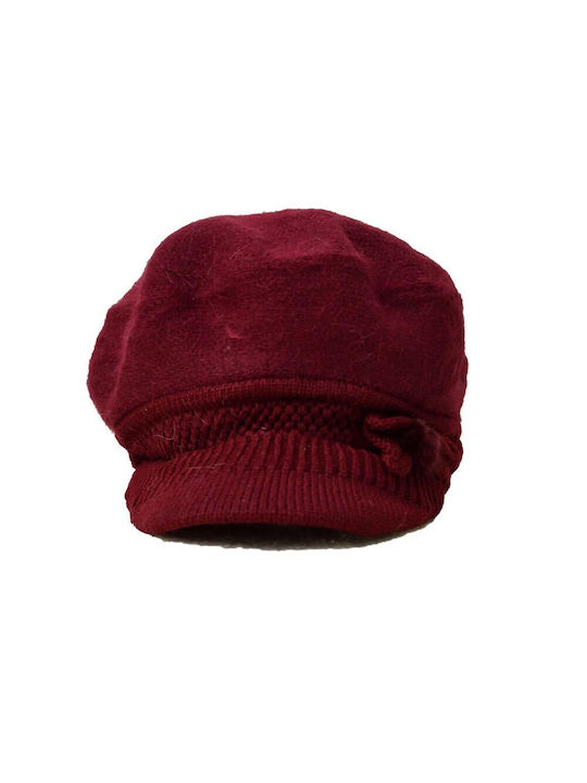 Potre Knitted Women's Hat Burgundy