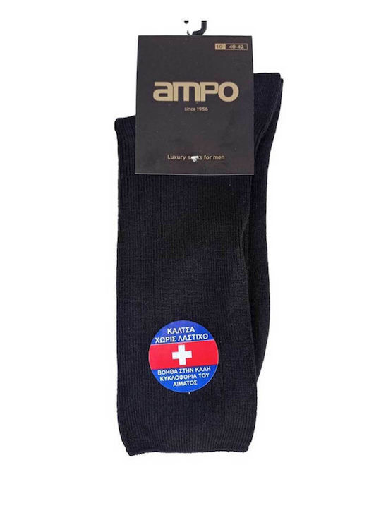 Ampo Socks Einfarbige Socken Black 1Pack