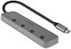 Lindy Hub 4 Θυρών USB 3.2 με σύνδεση USB-C Γκρι