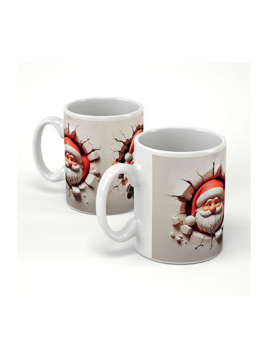 Christmas Mug Ceramic White 1pcs