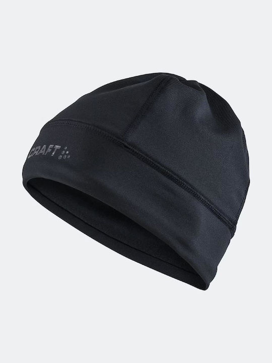 Craft Beanie Unisex Σκούφος Πλεκτός σε Μαύρο χρώμα