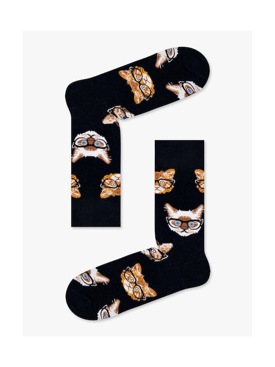 Axidwear Cats Socks BLACK