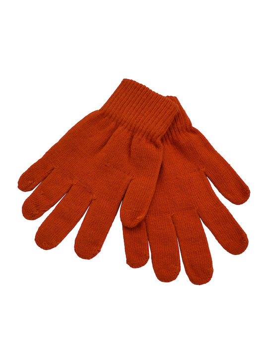 Brims and Trims Orange Gestrickt Handschuhe
