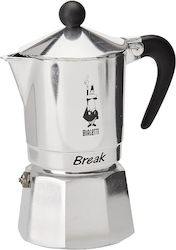 Bialetti Break Stovetop Espresso Pot for 3 Cups Black