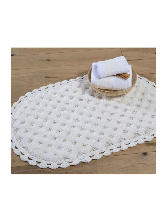 Nef-Nef Homeware Bath Mat Cotton Touch 034261 Dusty Aqua 55x85cm