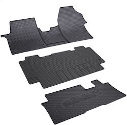 Rigum Set of Front and Rear Mats 5pcs from Rubber for Toyota Proace (Verso) Black