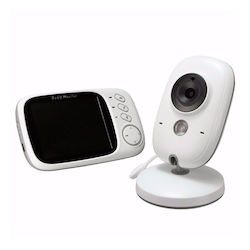 Aoke Babyüberwachung mit Kamera & Bildschirm 3.2" , Zwei-Wege-Kommunikation & Schlaflieder